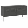 Schrank – 105 × 35 × 50 cm, mit mehreren Türen, aus Stahl, Anthrazit