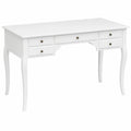 Tisch – 110 × 47 × 79 cm, mit Schubladen, aus MDF und Kiefernholz, für Büro