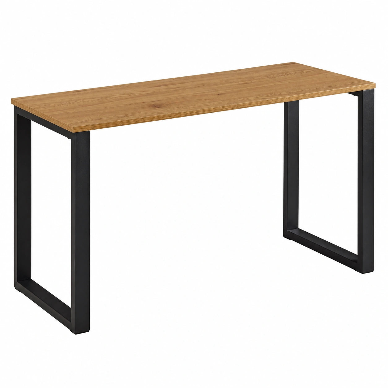 Schreibtisch – 120 × 60 × 76 cm, aus Eichenholz, Schwarz