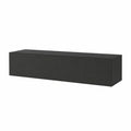 Lowboard – 27 × 139 × 31 cm, hängend, Schwarz