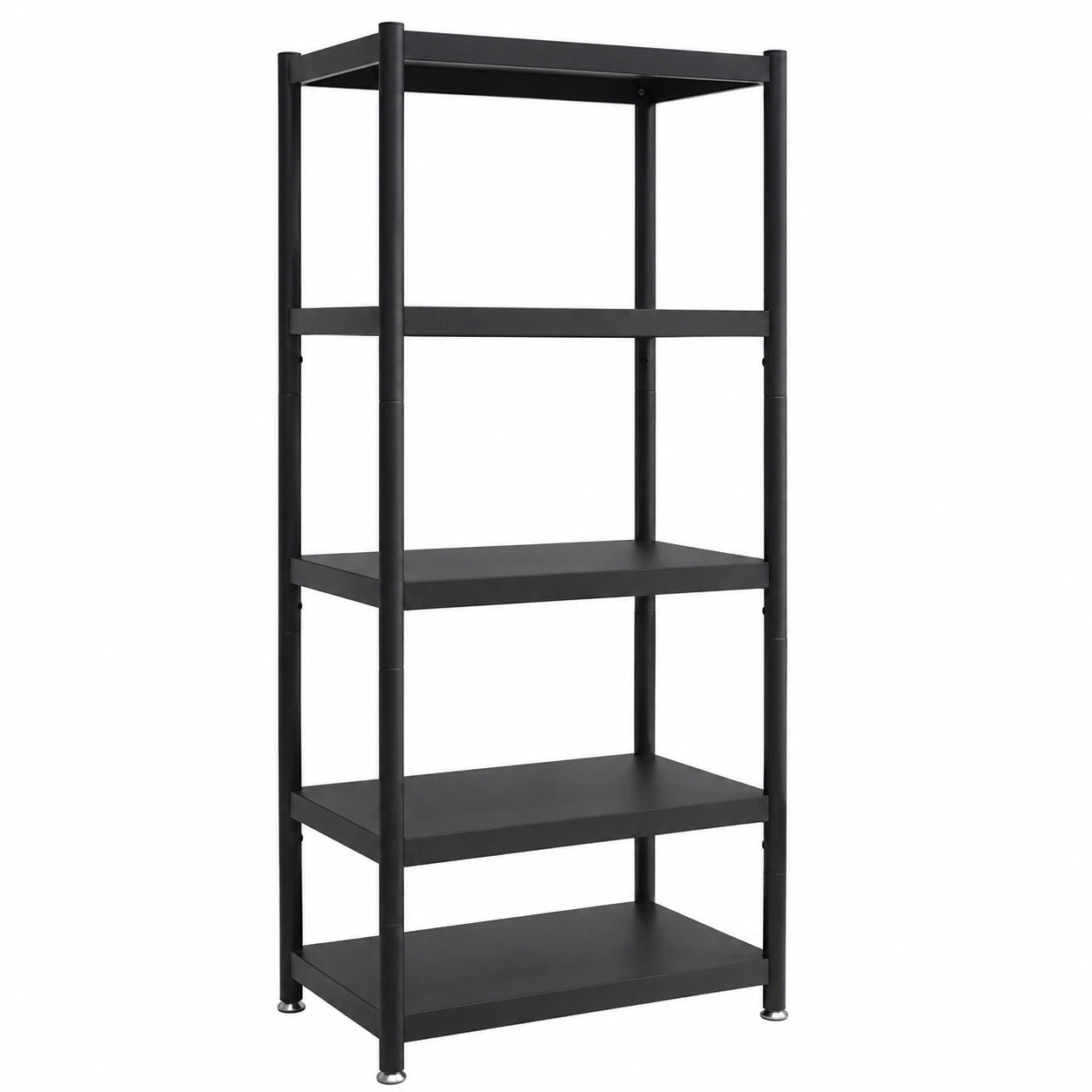 Regal – Industriestil, aus Metall, Schwarz