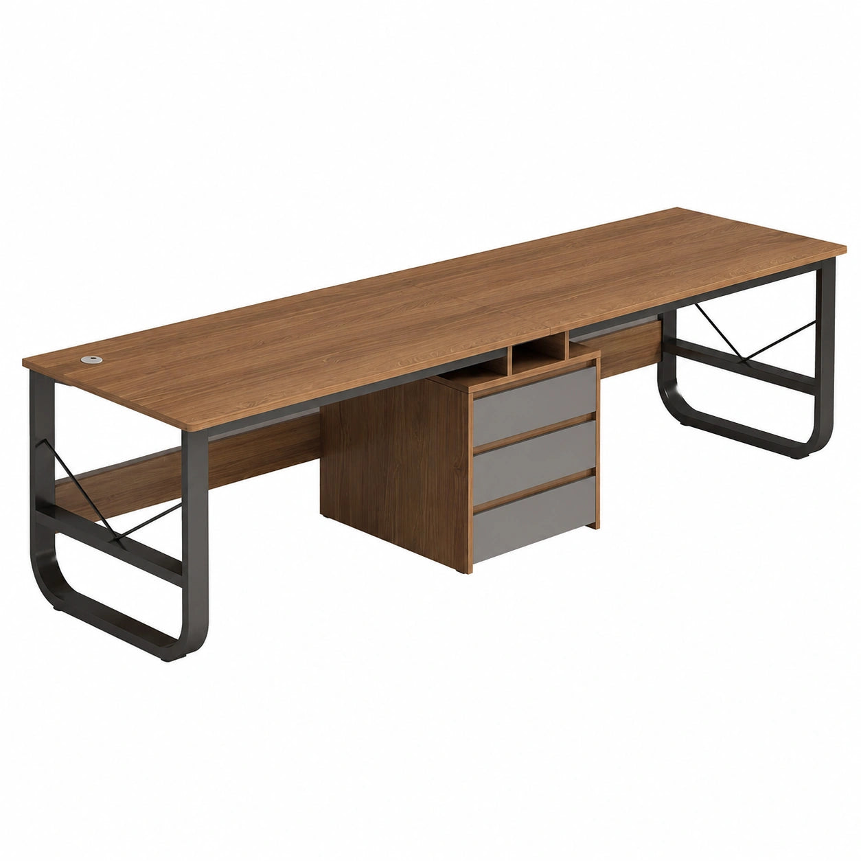 Computertisch – 73 cm, moderner Stil, mit Schubladen